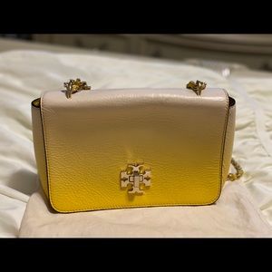 Yellow Tory Burch crossbody bag